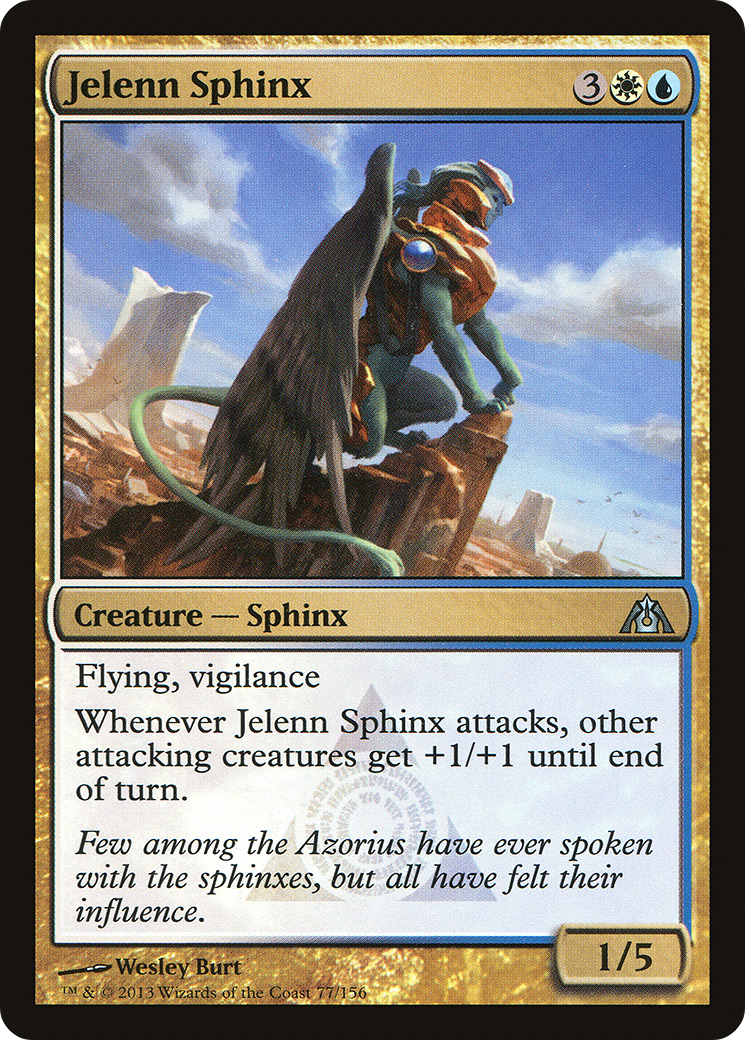 Jelenn Sphinx (DGM-077) - Dragon's Maze Foil - Premium MTG Single from Wizards of the Coast - Just $0.08! Shop now at Game Crave Tournament Store