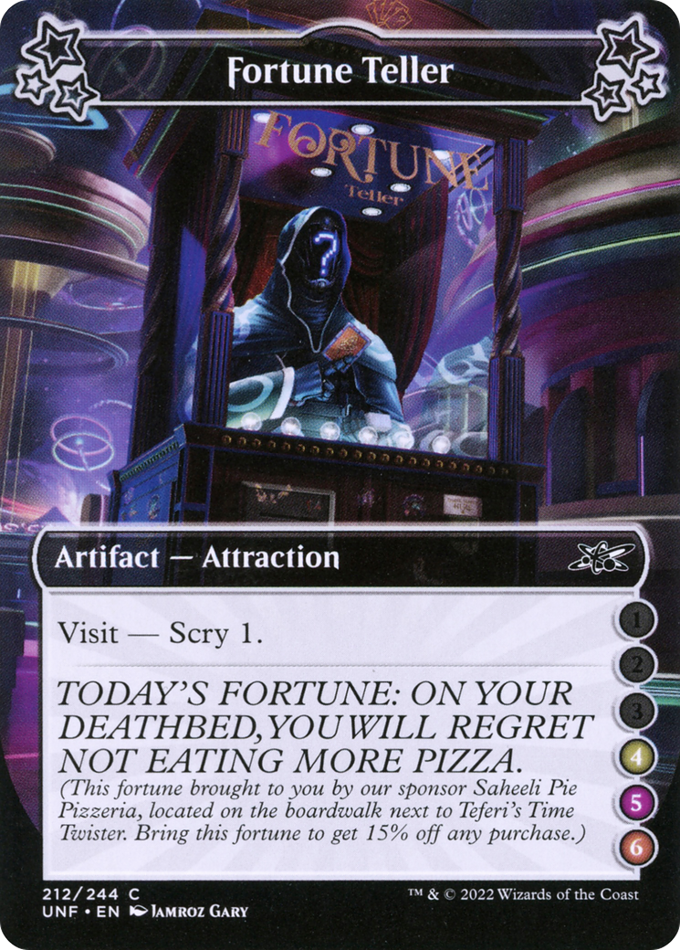 Fortune Teller (UNF-212F) - Unfinity - Premium MTG Single from Wizards of the Coast - Just $0.25! Shop now at Game Crave Tournament Store