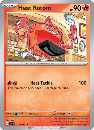 Heat Rotom 13 - SV Paldean Fates Holofoil - Premium Pokemon Single from Nintendo - Just $0.50! Shop now at Game Crave Tournament Store