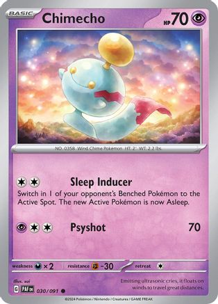 Chimecho 30 - SV Paldean Fates - Premium Pokemon Single from Nintendo - Just $0.25! Shop now at Game Crave Tournament Store