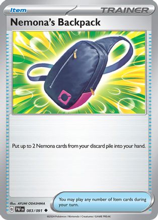 Nemona’s Backpack 83 - SV Paldean Fates - Premium Pokemon Single from Nintendo - Just $0.25! Shop now at Game Crave Tournament Store