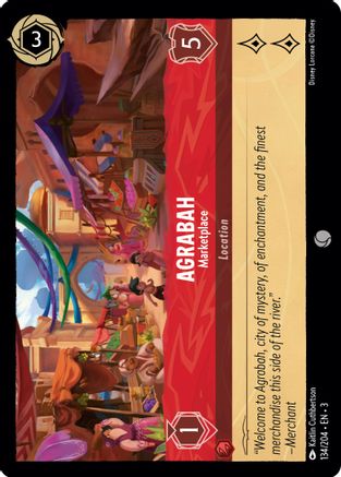 Agrabah - Marketplace (134/204) - Into the Inklands Cold Foil - Premium Lorcana Single from Into the Inklands - Just $0.25! Shop now at Game Crave Tournament Store