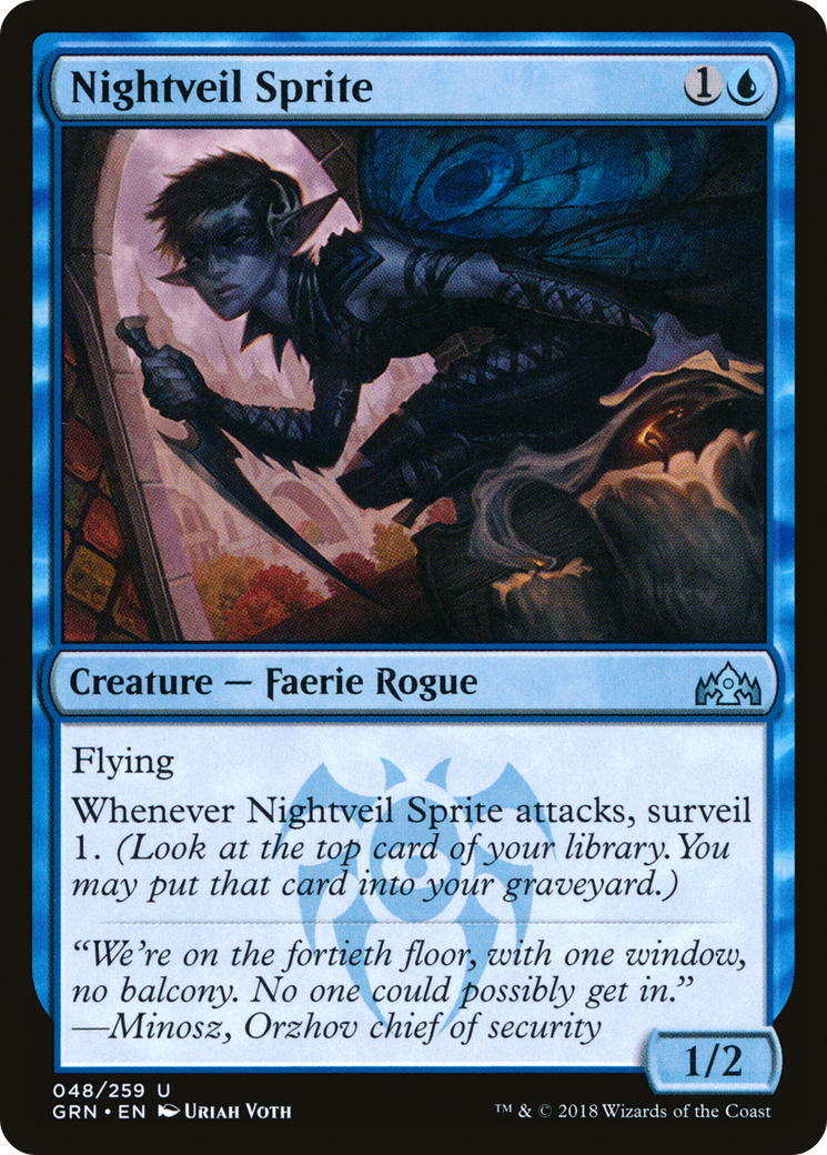 Nightveil Sprite (GRN-048) - Guilds of Ravnica Foil - Premium MTG Single from Wizards of the Coast - Just $0.22! Shop now at Game Crave Tournament Store