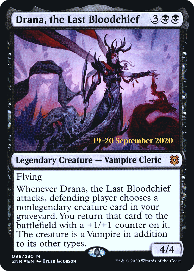 Drana, the Last Bloodchief (PZNR-98S) - Zendikar Rising Promos Foil - Premium MTG Single from Wizards of the Coast - Just $0.65! Shop now at Game Crave Tournament Store