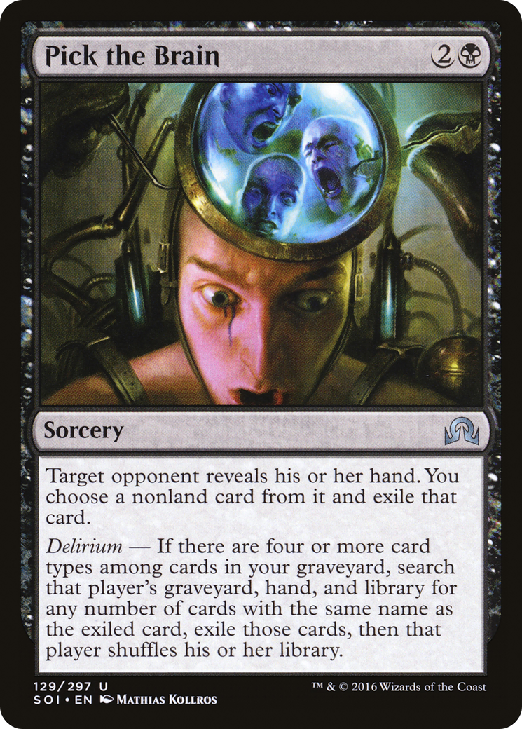 Pick the Brain (SOI-129) - Shadows over Innistrad - Premium MTG Single from Wizards of the Coast - Just $0.08! Shop now at Game Crave Tournament Store