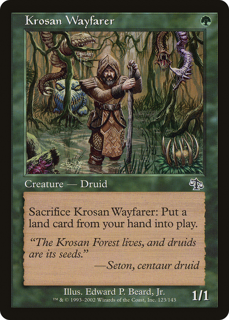 Krosan Wayfarer (JUD-123) - Judgment Foil - Premium MTG Single from Wizards of the Coast - Just $4.98! Shop now at Game Crave Tournament Store