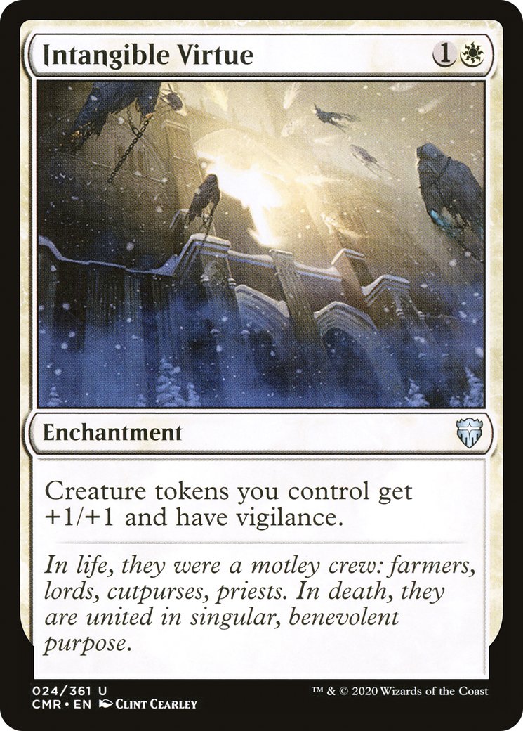 Intangible Virtue (CMR-024) - Commander Legends Foil - Premium MTG Single from Wizards of the Coast - Just $0.25! Shop now at Game Crave Tournament Store