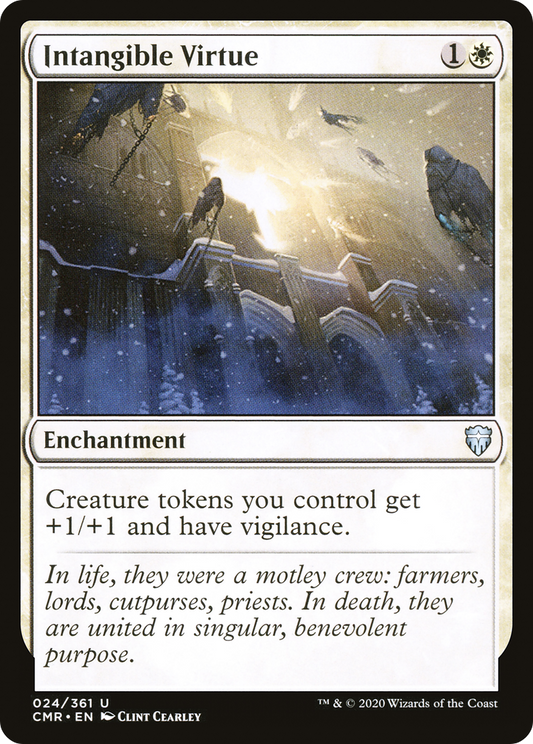 Intangible Virtue (CMR-024) - Commander Legends Foil - Premium MTG Single from Wizards of the Coast - Just $0.25! Shop now at Game Crave Tournament Store