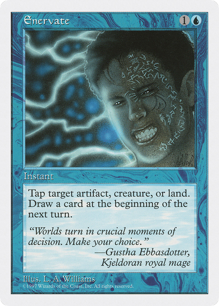 Enervate (5ED-084) - Fifth Edition - Premium MTG Single from Wizards of the Coast - Just $0.25! Shop now at Game Crave Tournament Store