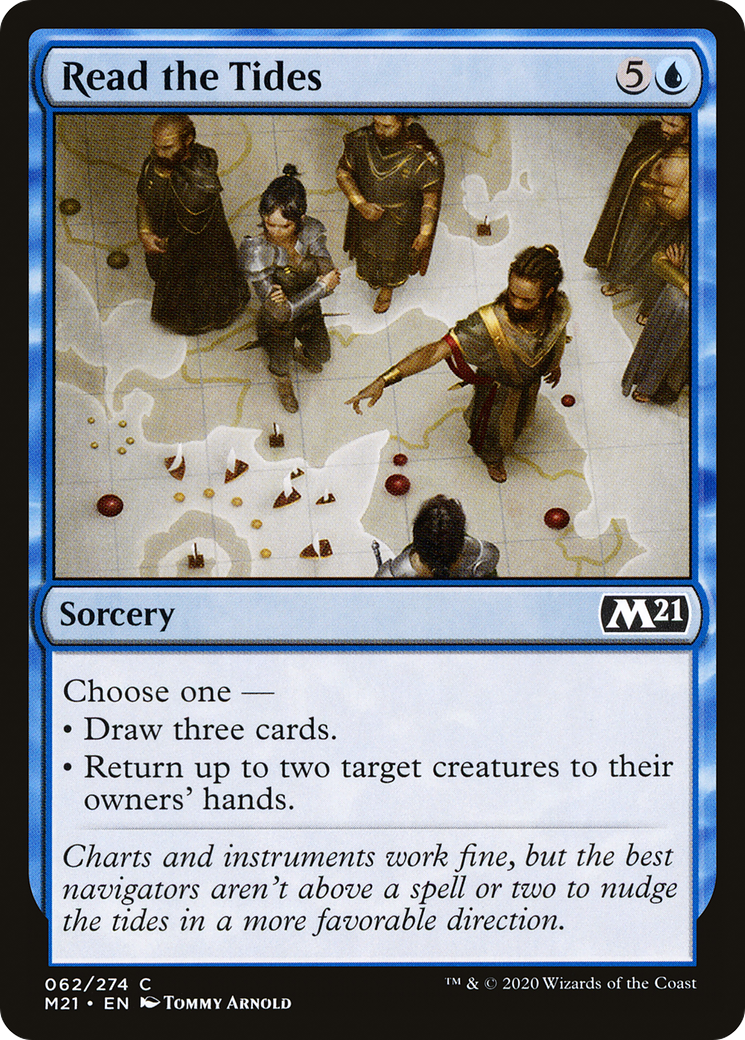 Read the Tides (M21-062) - Core Set 2021 Foil - Premium MTG Single from Wizards of the Coast - Just $0.08! Shop now at Game Crave Tournament Store