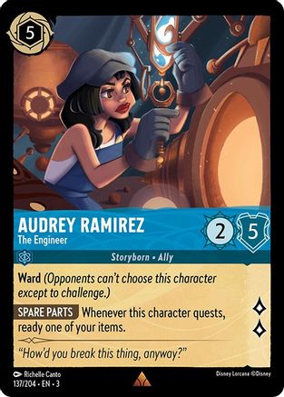 Audrey Ramirez - The Engineer (137/204) - Into the Inklands - Premium Lorcana Single from Into the Inklands - Just $0.25! Shop now at Game Crave Tournament Store