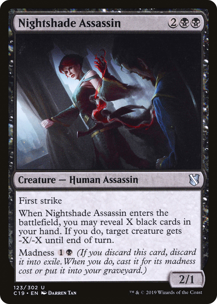 Nightshade Assassin (C19-123) - Commander 2019 - Premium MTG Single from Wizards of the Coast - Just $0.25! Shop now at Game Crave Tournament Store