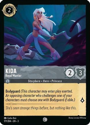 Kida - Royal Warrior (177/204) - Into the Inklands Cold Foil - Premium Lorcana Single from Into the Inklands - Just $0.25! Shop now at Game Crave Tournament Store