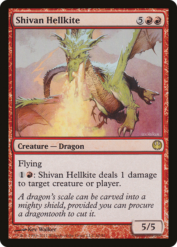 Shivan Hellkite (DDG-060) - Duel Decks: Knights vs. Dragons - Premium MTG Single from Wizards of the Coast - Just $0.25! Shop now at Game Crave Tournament Store