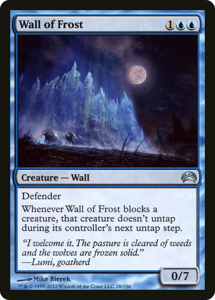 Wall of Frost (PC2-028) - Planechase 2012 - Premium MTG Single from Wizards of the Coast - Just $0.08! Shop now at Game Crave Tournament Store