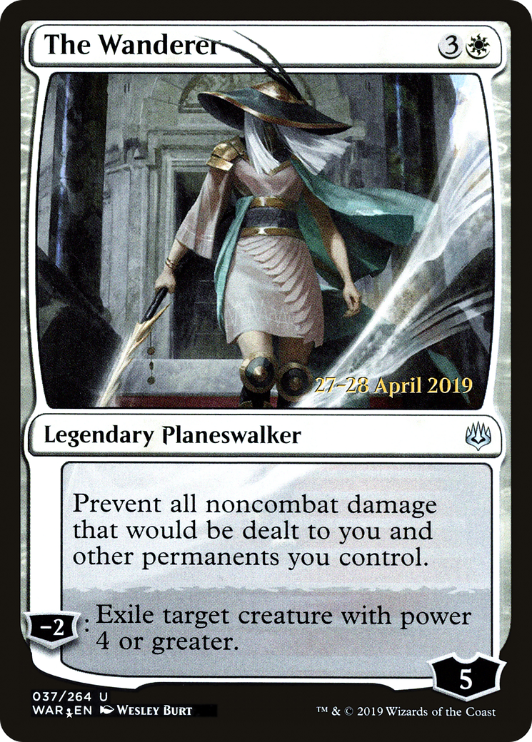 The Wanderer (PWAR-37S) - War of the Spark Promos Foil - Premium MTG Single from Wizards of the Coast - Just $0.42! Shop now at Game Crave Tournament Store