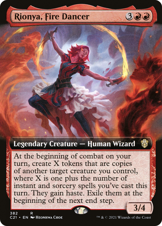 Rionya, Fire Dancer (C21-382) - Commander 2021: (Extended Art) - Premium MTG Single from Wizards of the Coast - Just $2.59! Shop now at Game Crave Tournament Store