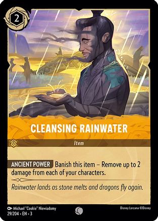 Cleansing Rainwater (29/204) - Into the Inklands Cold Foil - Premium Lorcana Single from Into the Inklands - Just $0.25! Shop now at Game Crave Tournament Store