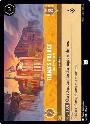 Tiana's Palace - Jazz Restaurant (34/204) - Into the Inklands Cold Foil - Premium Lorcana Single from Into the Inklands - Just $0.27! Shop now at Game Crave Tournament Store