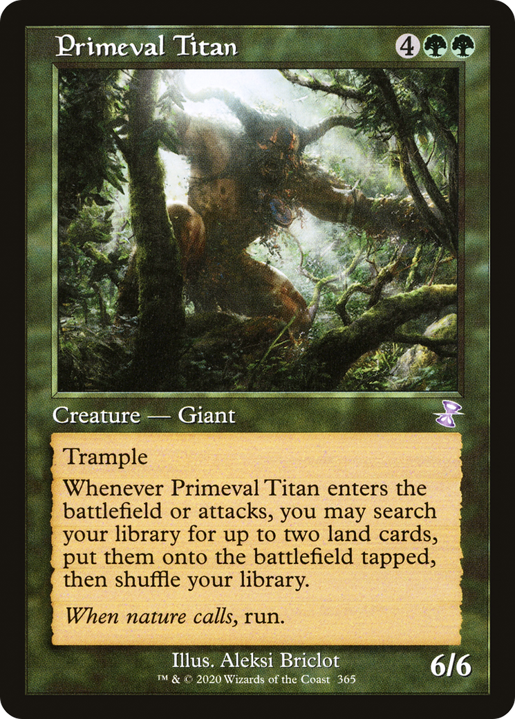 Primeval Titan (TSR-365) - Time Spiral Remastered Foil - Premium MTG Single from Wizards of the Coast - Just $26.14! Shop now at Game Crave Tournament Store