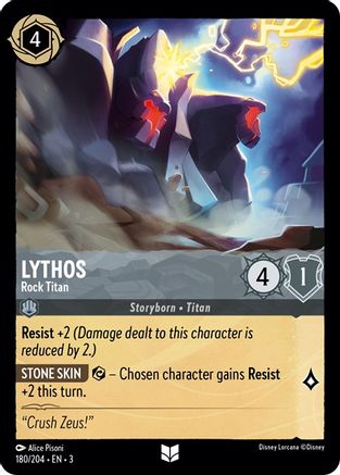 Lythos - Rock Titan (180/204) - Into the Inklands Cold Foil - Premium Lorcana Single from Into the Inklands - Just $0.25! Shop now at Game Crave Tournament Store