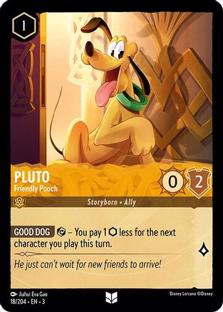 Pluto - Friendly Pooch (18/204) - Into the Inklands - Premium Lorcana Single from Into the Inklands - Just $0.24! Shop now at Game Crave Tournament Store