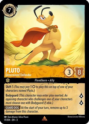Pluto - Determined Defender (17/204) - Into the Inklands Cold Foil - Premium Lorcana Single from Into the Inklands - Just $0.49! Shop now at Game Crave Tournament Store