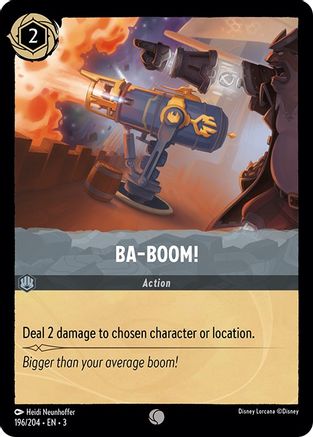 Ba-Boom! (196/204) - Into the Inklands Cold Foil - Premium Lorcana Single from Into the Inklands - Just $0.31! Shop now at Game Crave Tournament Store