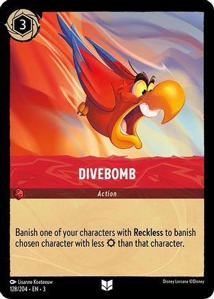 Divebomb (128/204) - Into the Inklands Cold Foil - Premium Lorcana Single from Into the Inklands - Just $0.25! Shop now at Game Crave Tournament Store