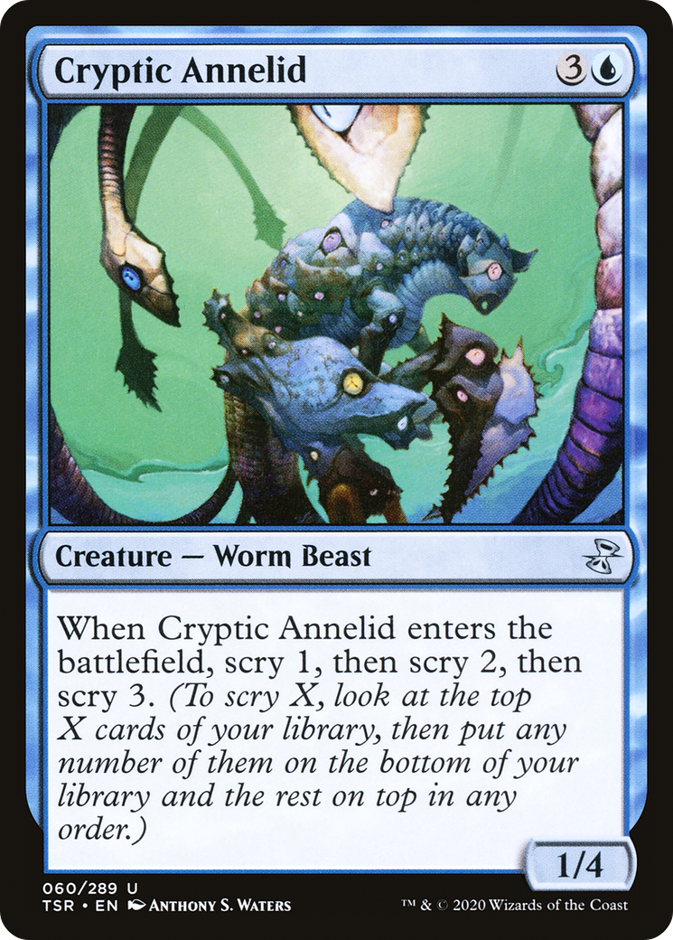 Cryptic Annelid (TSR-060) - Time Spiral Remastered - Premium MTG Single from Wizards of the Coast - Just $0.08! Shop now at Game Crave Tournament Store