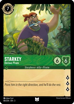 Starkey - Devious Pirate (88/204) - Into the Inklands Cold Foil - Premium Lorcana Single from Into the Inklands - Just $0.26! Shop now at Game Crave Tournament Store