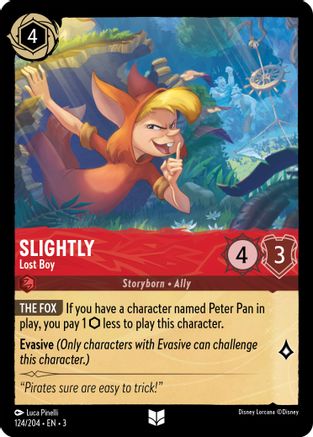 Slightly - Lost Boy (124/204) - Into the Inklands Cold Foil - Premium Lorcana Single from Into the Inklands - Just $0.25! Shop now at Game Crave Tournament Store