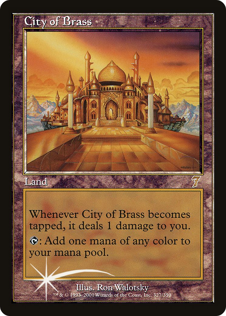 City of Brass (7ED-327★) - Seventh Edition Foil - Premium MTG Single from Wizards of the Coast - Just $264! Shop now at Game Crave Tournament Store