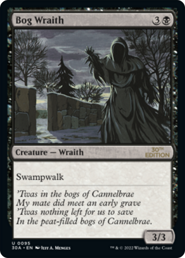 Bog Wraith (30A-095) - 30th Anniversary Edition - Premium MTG Single from Wizards of the Coast - Just $0.42! Shop now at Game Crave Tournament Store