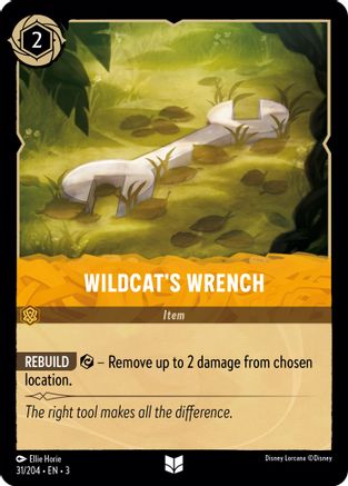 Wildcat's Wrench (31/204) - Into the Inklands - Premium Lorcana Single from Into the Inklands - Just $0.25! Shop now at Game Crave Tournament Store