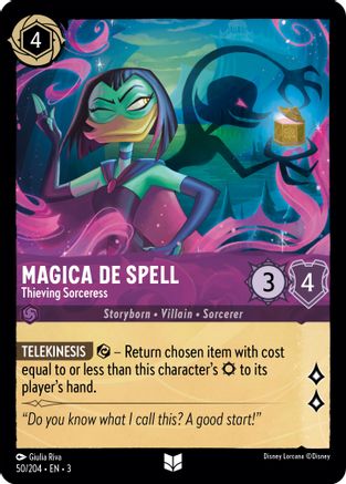 Magica De Spell - Thieving Sorceress (50/204) - Into the Inklands Cold Foil - Premium Lorcana Single from Into the Inklands - Just $0.25! Shop now at Game Crave Tournament Store