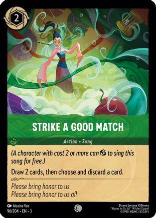 Strike a Good Match (96/204) - Into the Inklands - Premium Lorcana Single from Into the Inklands - Just $0.25! Shop now at Game Crave Tournament Store