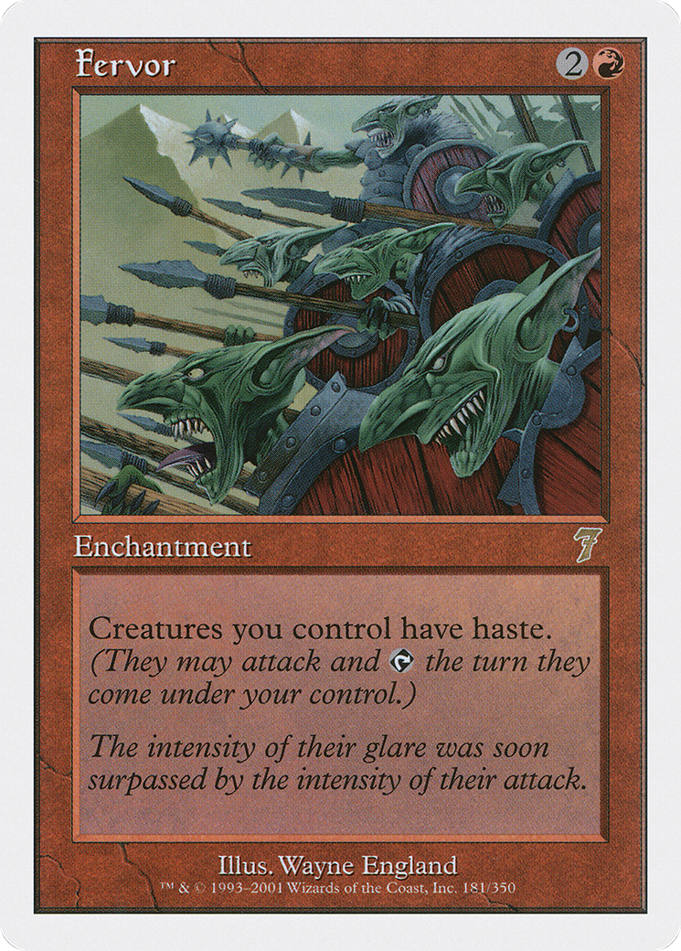 Fervor (7ED-181) - Seventh Edition - Premium MTG Single from Wizards of the Coast - Just $1.72! Shop now at Game Crave Tournament Store