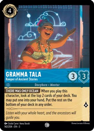 Gramma Tala - Keeper of Ancient Stories (142/204) - Into the Inklands Cold Foil - Premium Lorcana Single from Into the Inklands - Just $0.92! Shop now at Game Crave Tournament Store