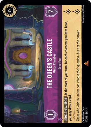 The Queen's Castle - Mirror Chamber (67/204) - Into the Inklands Cold Foil - Premium Lorcana Single from Into the Inklands - Just $2.58! Shop now at Game Crave Tournament Store