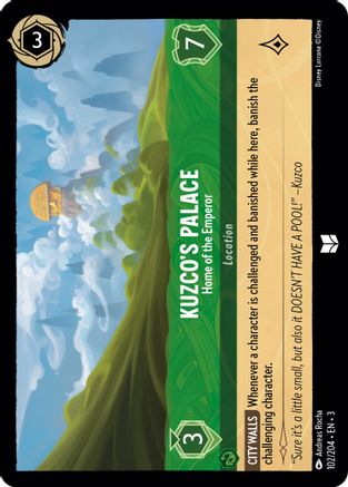 Kuzco's Palace - Home of the Emperor (102/204) - Into the Inklands Cold Foil - Premium Lorcana Single from Into the Inklands - Just $0.26! Shop now at Game Crave Tournament Store