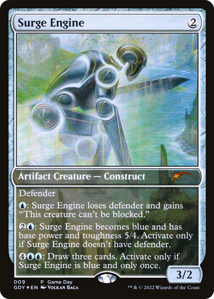 Surge Engine (GDY-009) - Game Day Promos Foil - Premium MTG Single from Wizards of the Coast - Just $0.97! Shop now at Game Crave Tournament Store