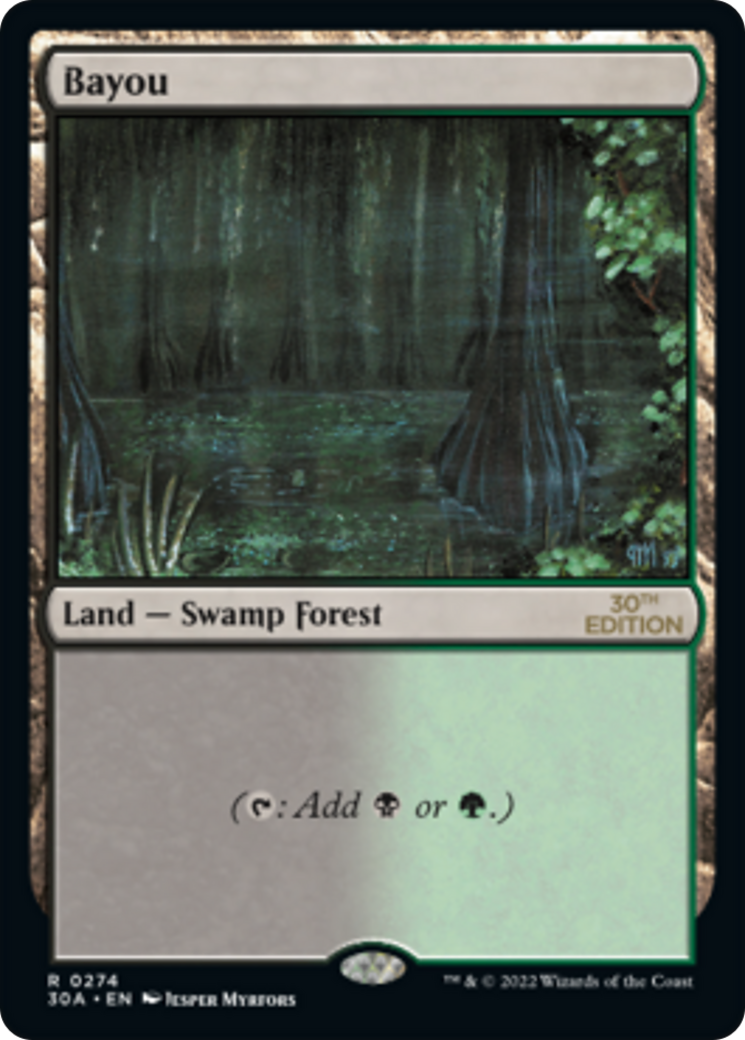 Bayou (30A-274) - 30th Anniversary Edition - Premium MTG Single from Wizards of the Coast - Just $38.21! Shop now at Game Crave Tournament Store