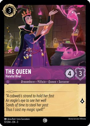 The Queen - Hateful Rival (57/204) - Into the Inklands Cold Foil - Premium Lorcana Single from Into the Inklands - Just $0.25! Shop now at Game Crave Tournament Store