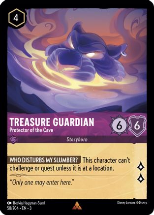 Treasure Guardian - Protector of the Cave (58/204) - Into the Inklands Cold Foil - Premium Lorcana Single from Into the Inklands - Just $0.28! Shop now at Game Crave Tournament Store