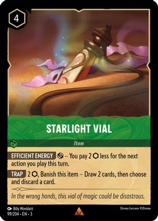 Starlight Vial (99/204) - Into the Inklands - Premium Lorcana Single from Into the Inklands - Just $0.25! Shop now at Game Crave Tournament Store