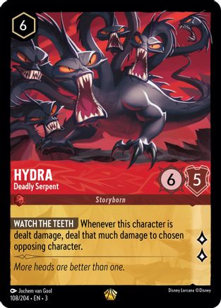 Hydra - Deadly Serpent (108/204) - Into the Inklands Cold Foil - Premium Lorcana Single from Into the Inklands - Just $2.63! Shop now at Game Crave Tournament Store