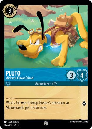 Pluto - Mickey's Clever Friend (152/204) - Into the Inklands - Premium Lorcana Single from Into the Inklands - Just $0.25! Shop now at Game Crave Tournament Store