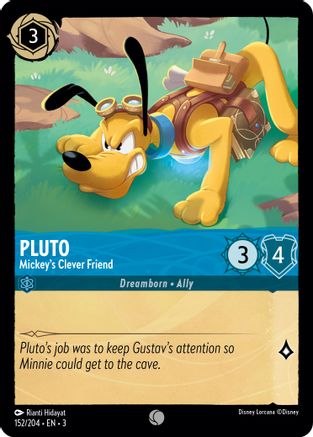 Pluto - Mickey's Clever Friend (152/204) - Into the Inklands Cold Foil - Premium Lorcana Single from Into the Inklands - Just $0.25! Shop now at Game Crave Tournament Store