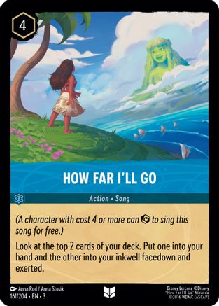 How Far I'll Go (161/204) - Into the Inklands Cold Foil - Premium Lorcana Single from Into the Inklands - Just $0.66! Shop now at Game Crave Tournament Store